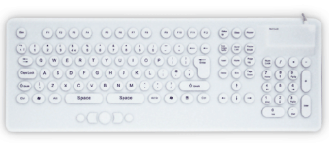 Medical keyboard with integrated mouse